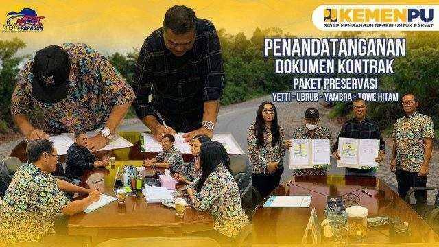Kontrak Preservasi Jalan Yetti–Ubrub–Yambra–Towe Hitam